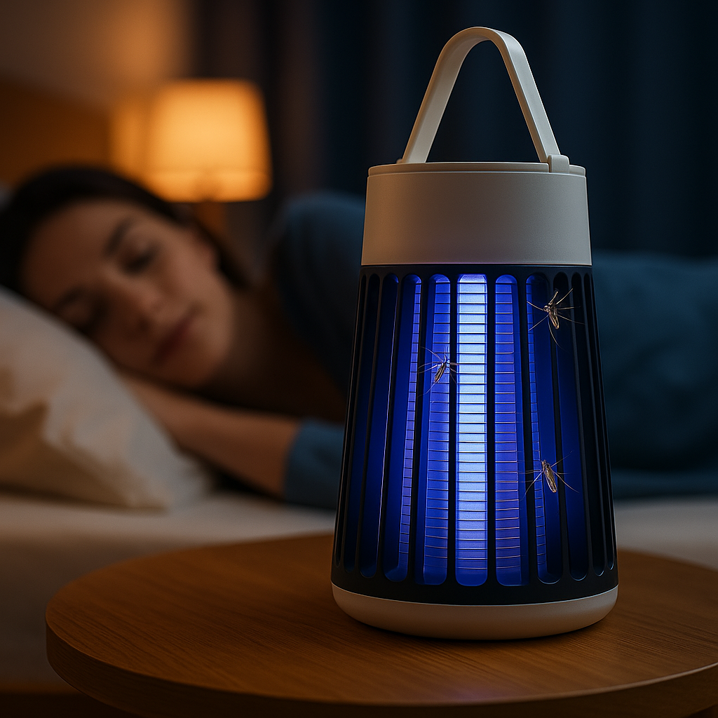 Lámpara Antimosquitos UV Recargable | Silenciosa, segura y sin químicos