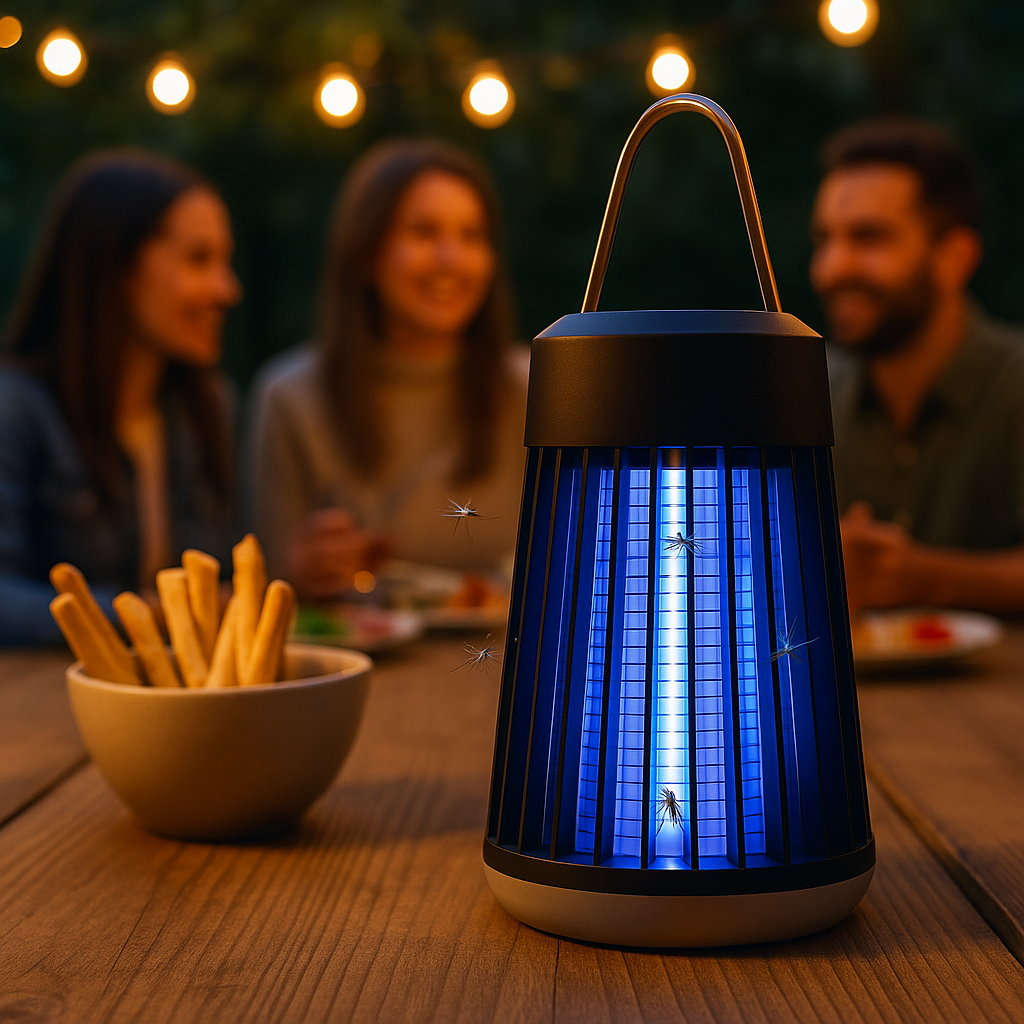 Lámpara Antimosquitos UV Recargable | Silenciosa, segura y sin químicos