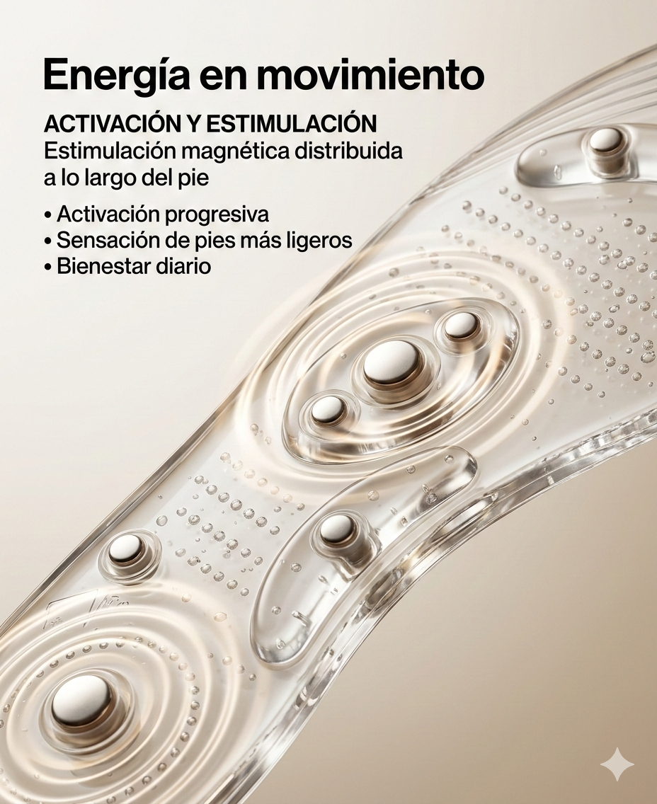 Plantillas Magnéticas de Gel Recortables | Alivio diario, confort y absorción de impacto