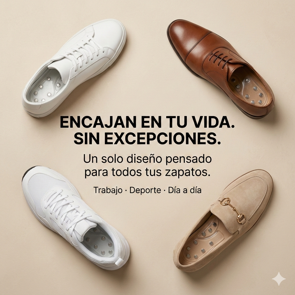 Plantillas Magnéticas de Gel Recortables | Alivio diario, confort y absorción de impacto